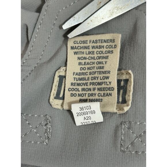 Duluth Trading Co Womens Size S x 31 Grey 40 Grit Flex Twill Bib Overalls Garden - Picture 5 of 11